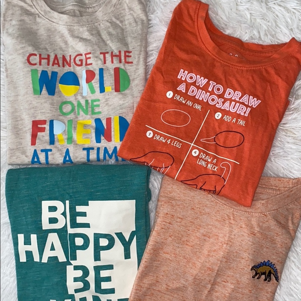 CAT & JACK 4T LIKE NEW BOYS T SHIRT LOT!!!